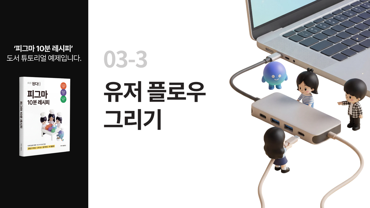 [피그마 10분 레시피] 03-3 유저 플로우 그리기 썸네일